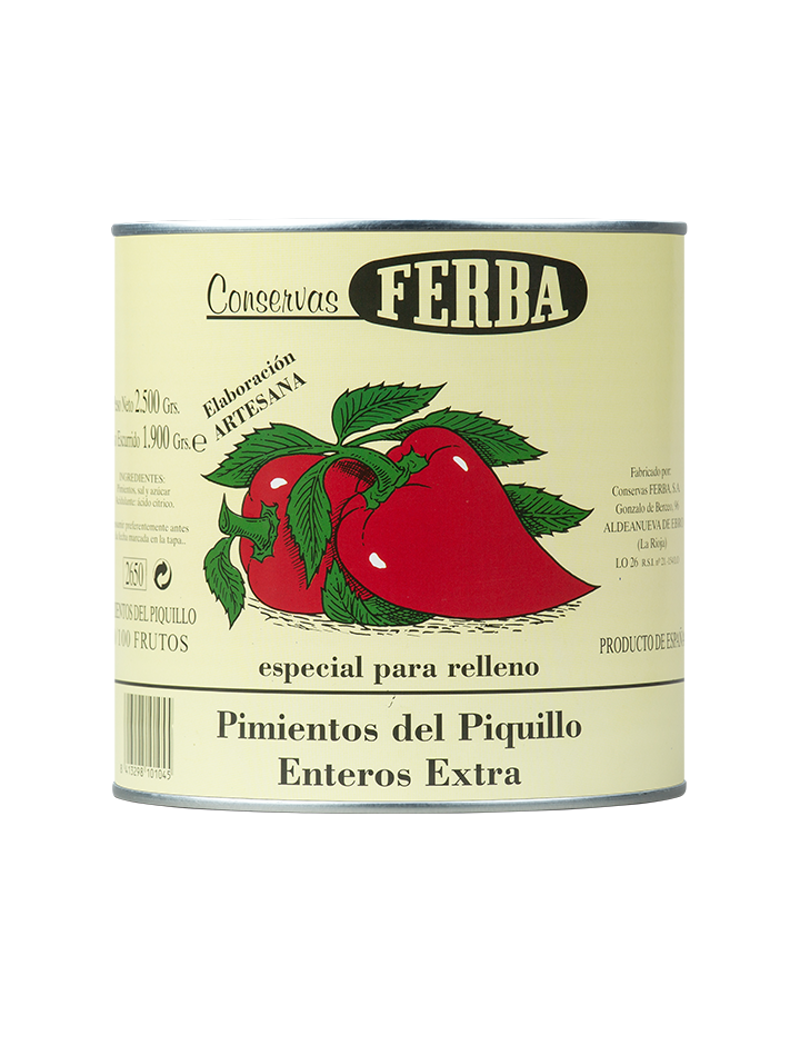 Pimiento Piquillo (nacional) 80/100 2500g