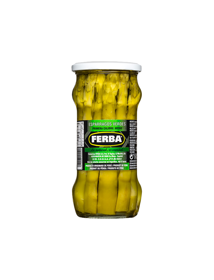 Green asparagus first caliber medium T-580 Perú 560g