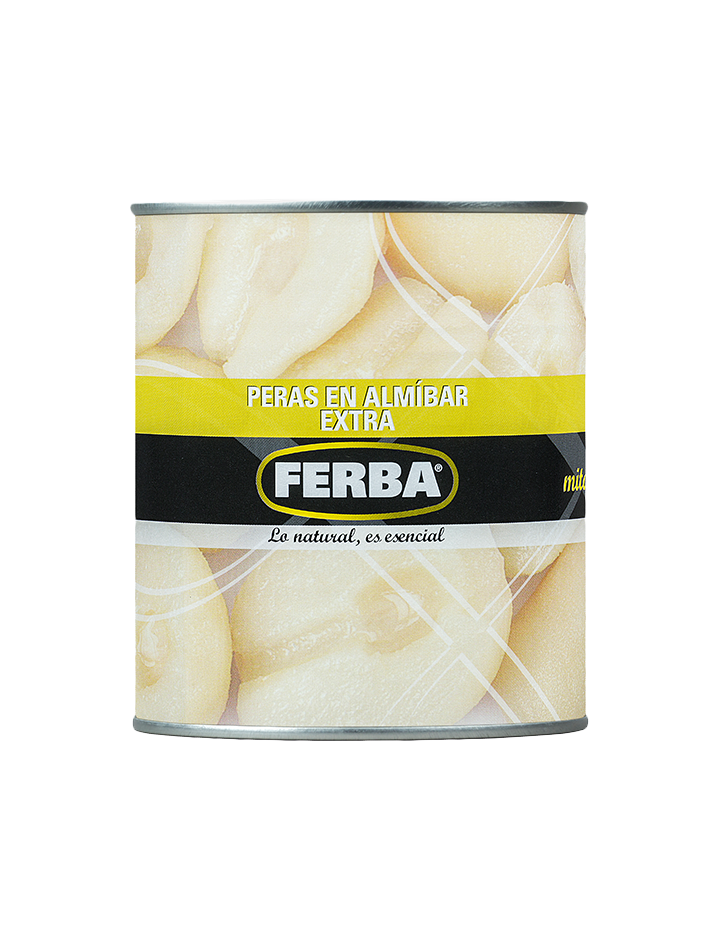 Pera Mitades en Almíbar Extra Lata 840g