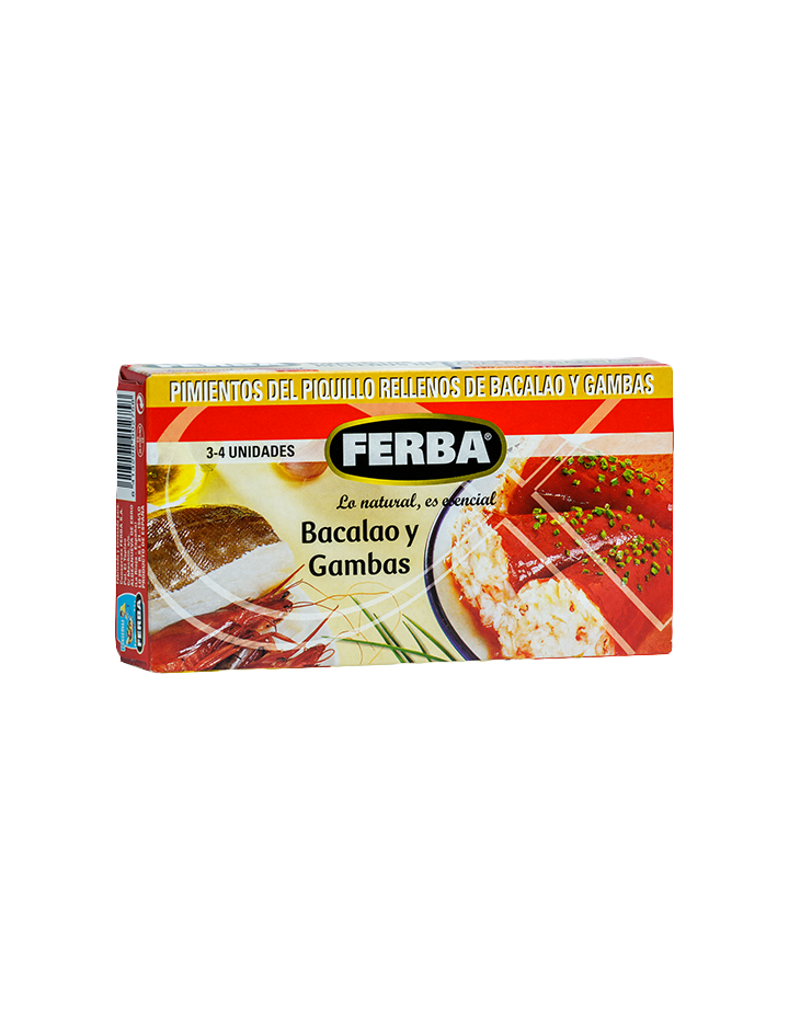 Pimiento Piquillo Relleno de Bacalao y Gambas 230g